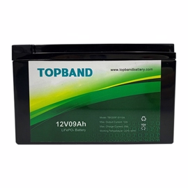 Topband 12v 9Ah litiumbatteri med Bluetooth